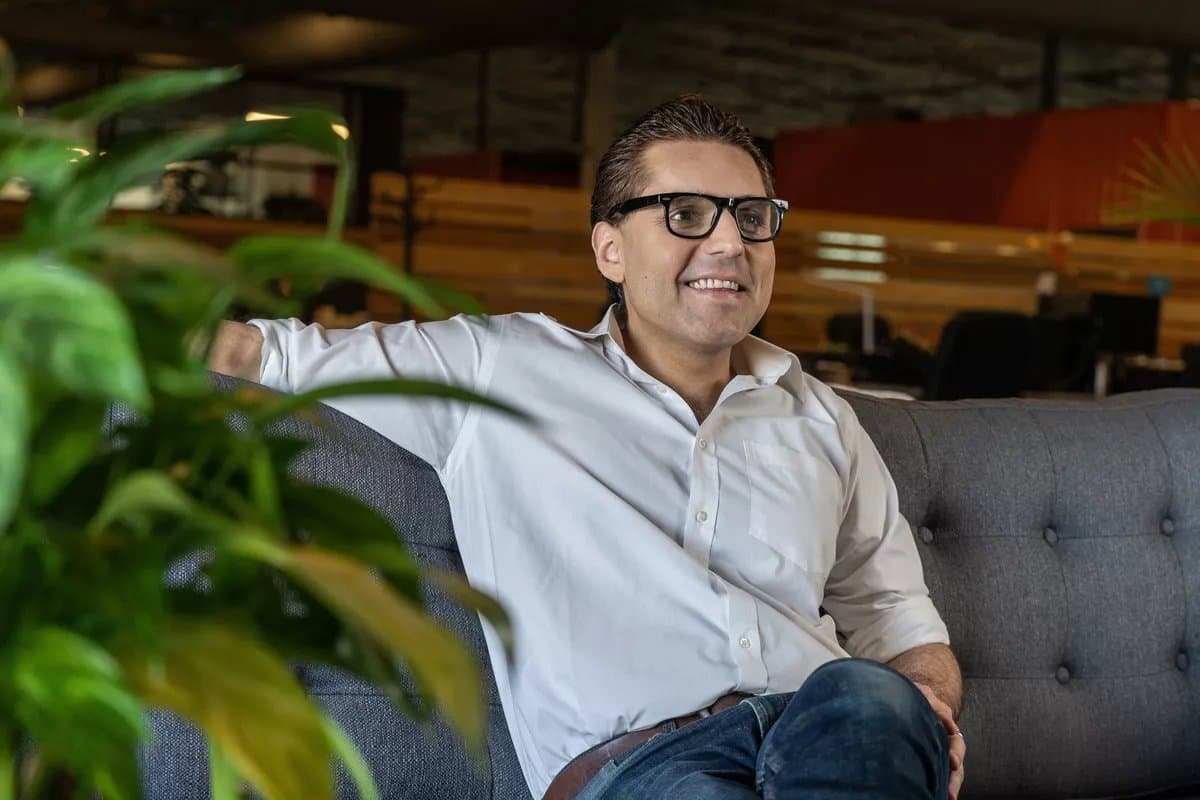 Kunal Chopra — in the Kaspien office